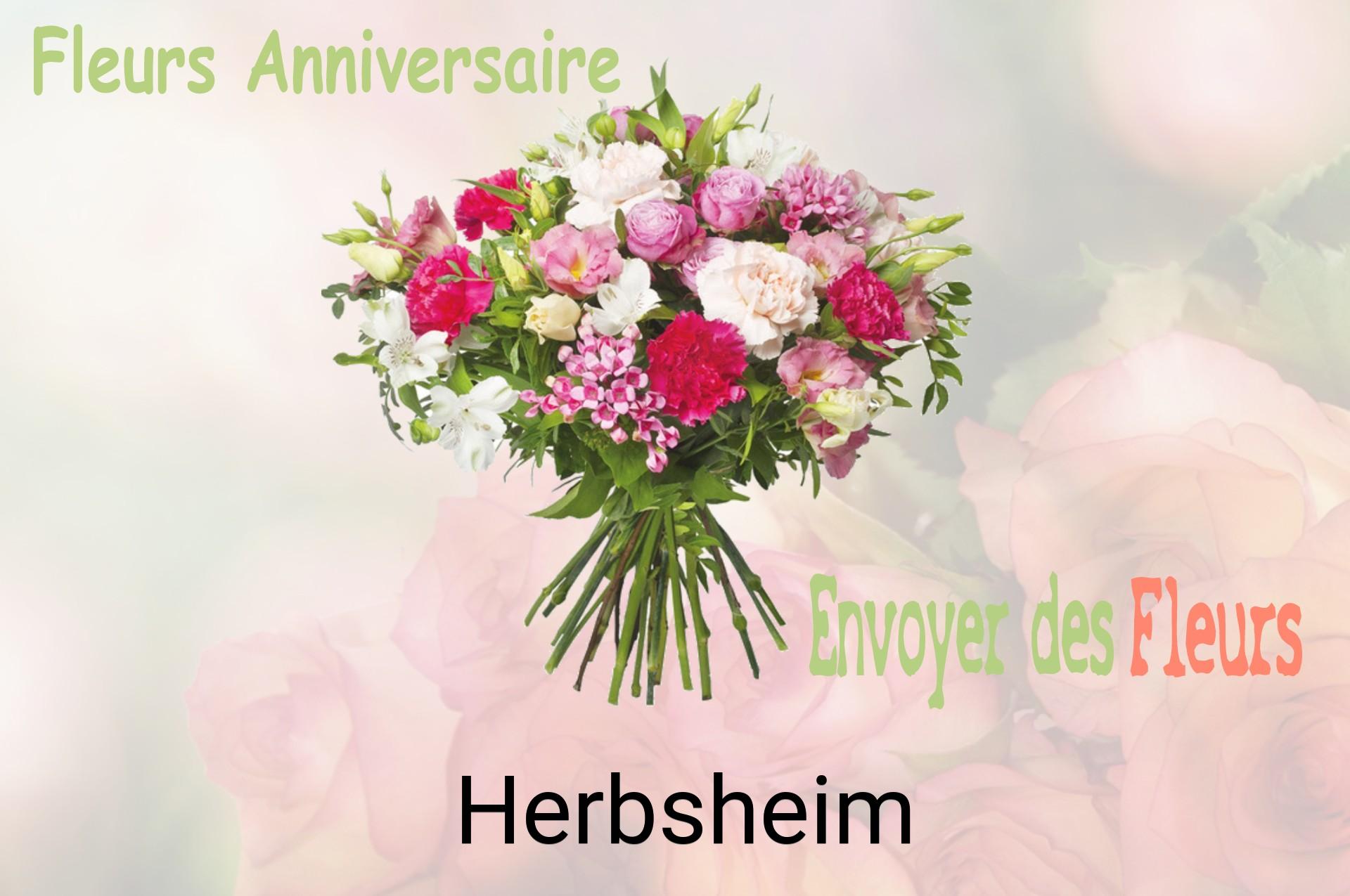 Bouquet de fleurs d’anniversaire livré à Herbsheim