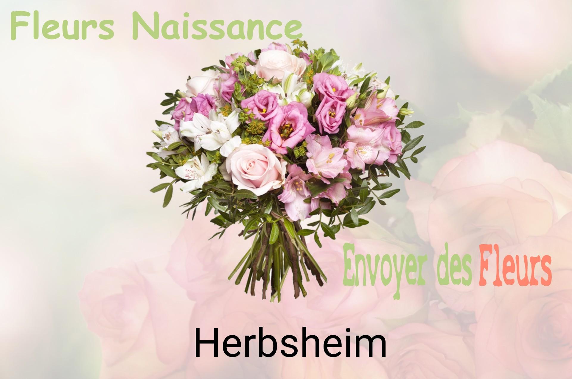 Bouquet de fleurs de naissance livré à Herbsheim